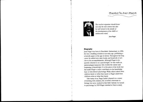 Chapter 4 Jea Piaget 1
