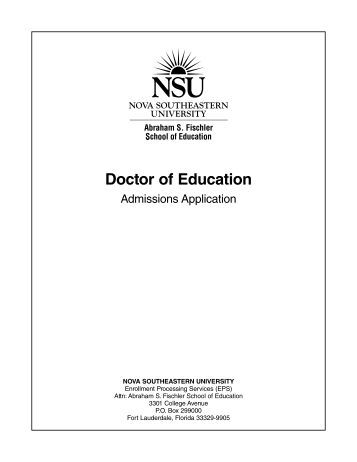 Nova southeastern university dissertation template
