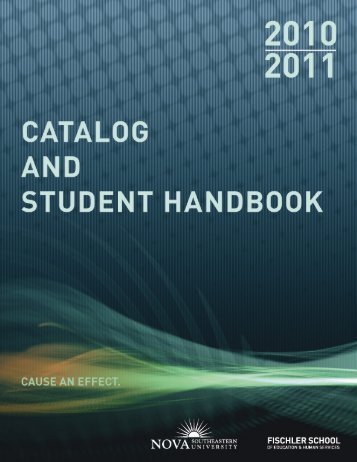 FSEHS Catalog and Student Handbook 2010-2011 - Nova ...