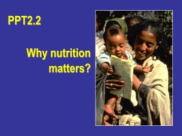 Why nutrition matters, Ethiopia - Linkages Project