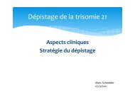 Dépistage de la trisomie 21 - Oriade