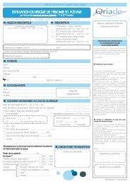 ESTIMATION DU RISQUE DE TRISOMIE 21 FŒTALE ... - Oriade