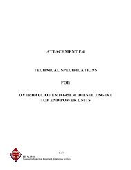 Attachment P.4- Overhaul of EMD Diesel Engine