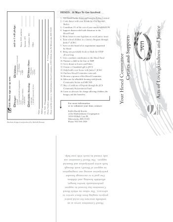 Hesed Brochure (.pdf) - Adath Jeshurun Congregation