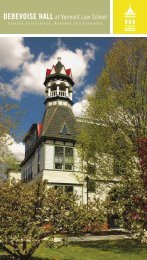 Vermont Law School brochure on Debevoise Hall ... - Energysmiths