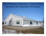 Plainfield School Deep Energy Retrofit - Energysmiths