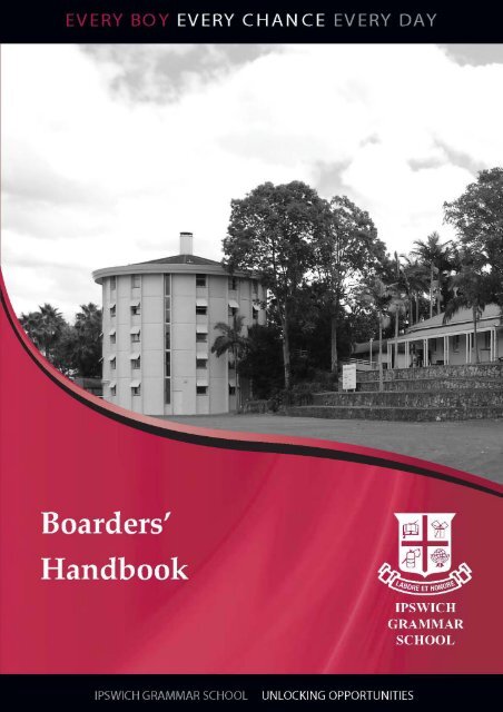Boarding House Routines (Continued) - Ipswich Grammar School