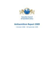 Antisemitism Report 2009 - World Jewish Congress