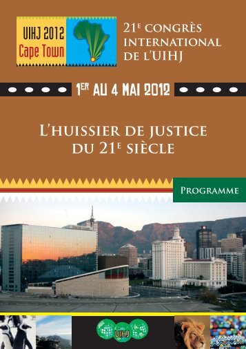 Programme du 21e congrès (PDF) - UIHJ