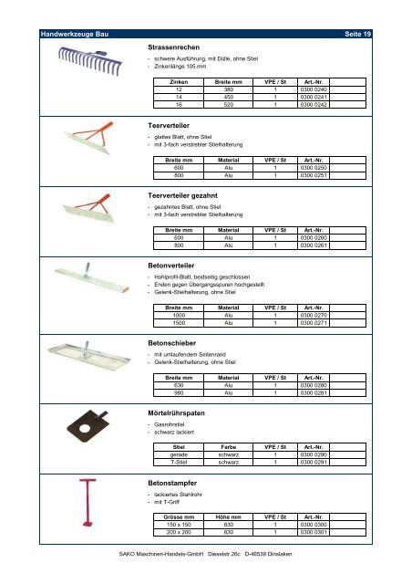 Produktkatalog 2012 - sako-gmbh.de