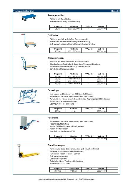 Produktkatalog 2012 - sako-gmbh.de