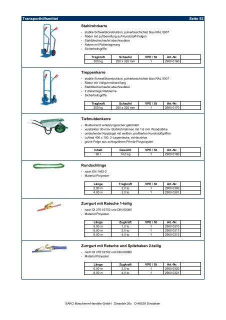 Produktkatalog 2012 - sako-gmbh.de