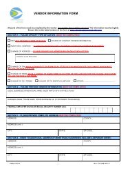 Vendor Information Form (OBM-5657) - Ohio Shared Services