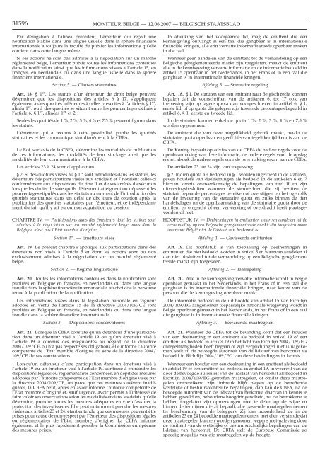 Staatsblad Moniteur - Procedurecivile.be