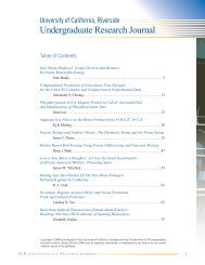 UC Riverside Undergraduate Research Journal