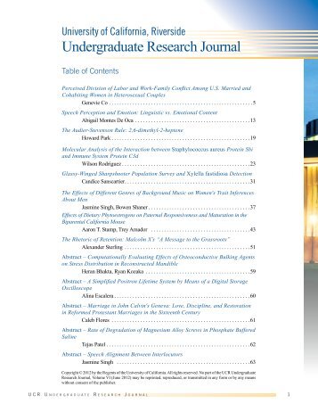 Undergraduate Research Journal