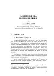 Les pièges de la procédure civile - Procedurecivile.be
