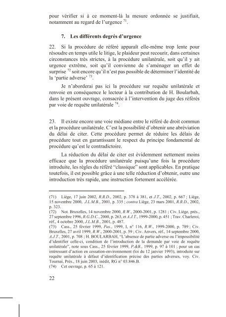 le référé judiciaire : principes et questions de procédure