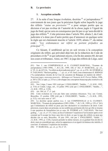 le référé judiciaire : principes et questions de procédure