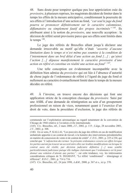 le référé judiciaire : principes et questions de procédure