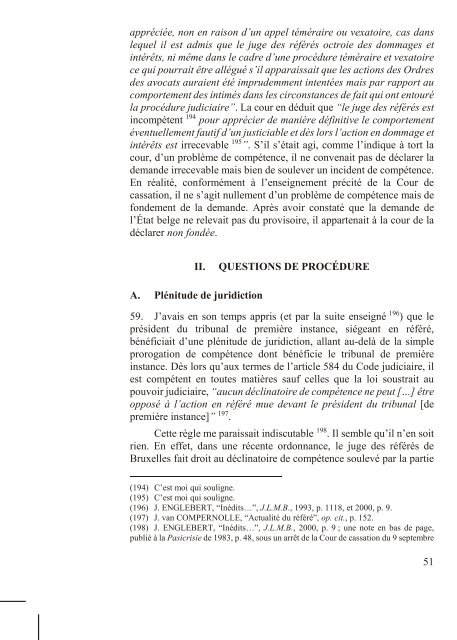 le référé judiciaire : principes et questions de procédure