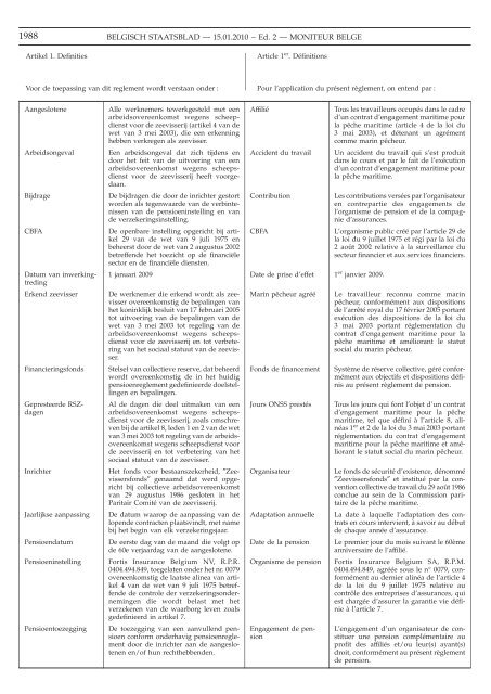 Staatsblad Moniteur - Procedurecivile.be