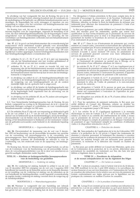 Staatsblad Moniteur - Procedurecivile.be