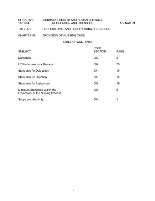 Title 172 Chapter 99 - Nebraska Secretary of State