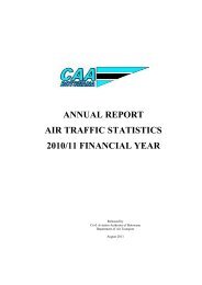 annual report air traffic statistics 2010/11 financial year