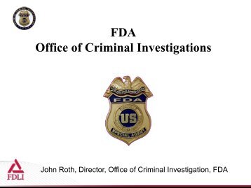 FDA Office of Criminal Investigations