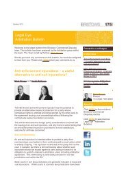 Legal Eye - Arbitration Bulletin - Oct 2012 - Bristows