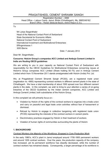 OECD Complaint - Solifonds