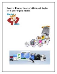 Recover Photos, Images, Videos and Audios from your Digital media