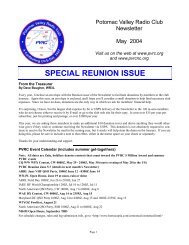 PVRC Newsletter May 2004.pub - Potomac Valley Radio Club