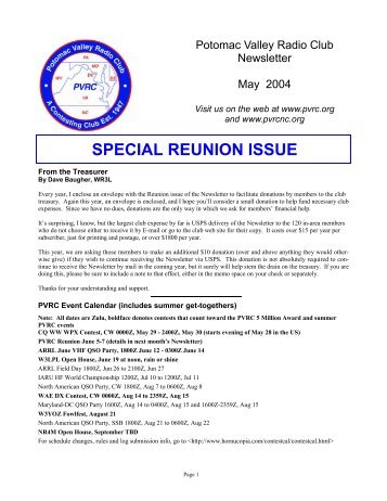 PVRC Newsletter May 2004.pub - Potomac Valley Radio Club