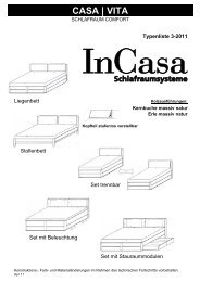 2011 CASA VITA Typenliste - InCasa