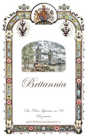 Meniu Britannia Restaurant
