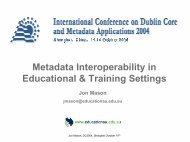 Jon Mason - Dublin Core® Metadata Initiative