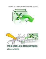 Métodos para recuperar un archivo dañado MS Excel