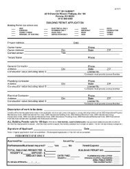 Building Permit Application - Fairway, KS