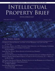 Full PDF - American University Intellectual Property Brief