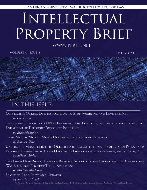 Full PDF - American University Intellectual Property Brief