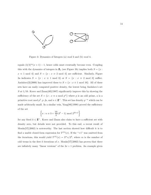 An Update on the 3x+1 Problem Marc Chamberland Contents