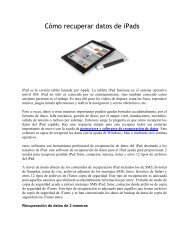 Cómo recuperar datos de iPads