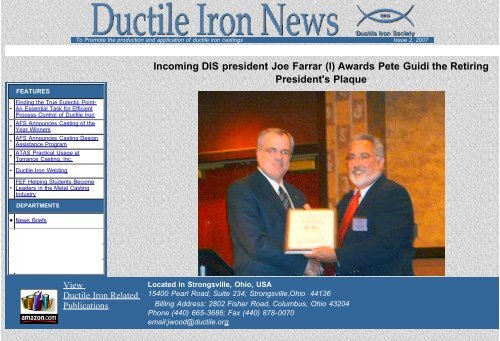 Issue No.2, 2007 - Ductile Iron Society