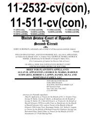 Brief for Plaintiffs-Appellants - Filed by Howard Kleinhendler