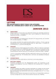 LETTRE - DS Avocats