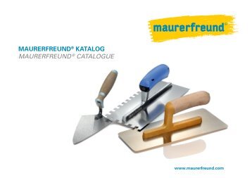 Maurerfreund Katalog - maurerfreund.com