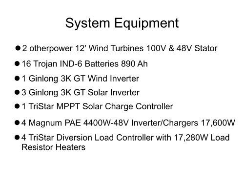 AC Coupling Small Wind Turbines Off-Grid - Small Wind Conference