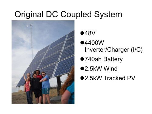 AC Coupling Small Wind Turbines Off-Grid - Small Wind Conference